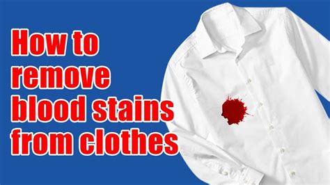 does fake blood come off of clothes|remove blood stain from fabric.